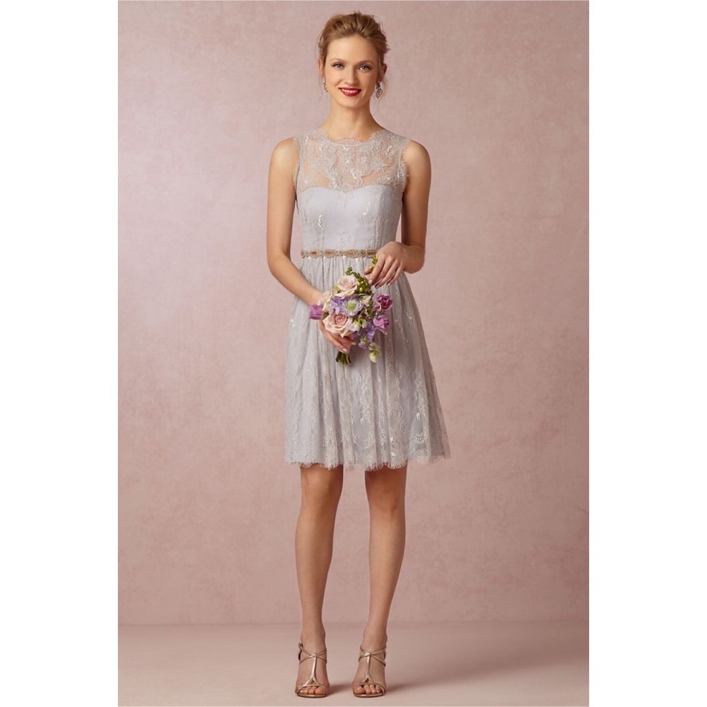 Anthro BHLDN hitherto Celia lace brides made dress